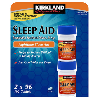 Kirkland Signature Nighttime Sleep Aid, 192 Tablets