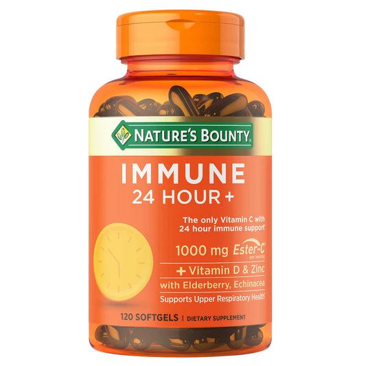 Nature's Bounty Immune 24 Hour+, 120 Softgels