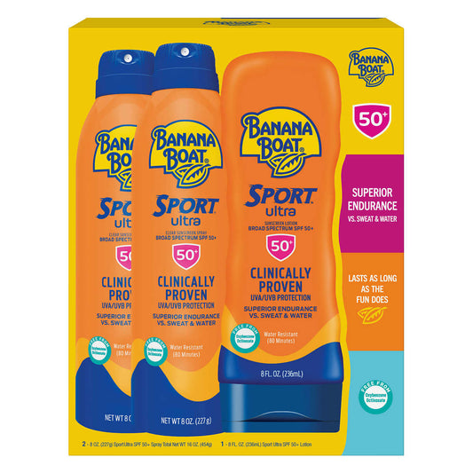 Banana Boat Sport Ultra Performance Sunscreen Pack Broad Spectrum SPF 50