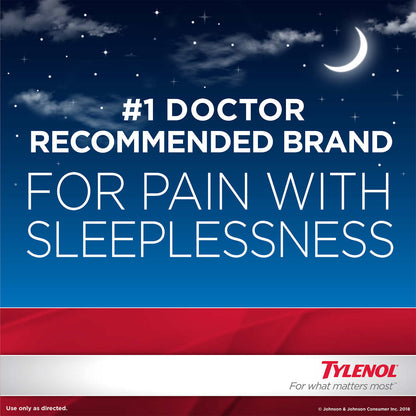 Tylenol PM Extra Strength Acetaminophen 500 mg Pain Reliever & Sleep Aid, 225 Caplets