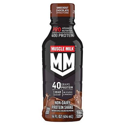 MUSCLE MILK Pro Series Protein Shake Knockout Chocolate - 14 Fl. Oz. 12CT