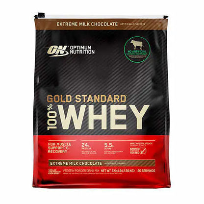 Optimum Nutrition Gold Standard 100% Whey Protein Powder, Extreme Milk Chocolate, 5.64 lbs