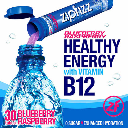 Zipfizz Multi-Vitamin Energy Hydration Drink Mix, 30 Tubes